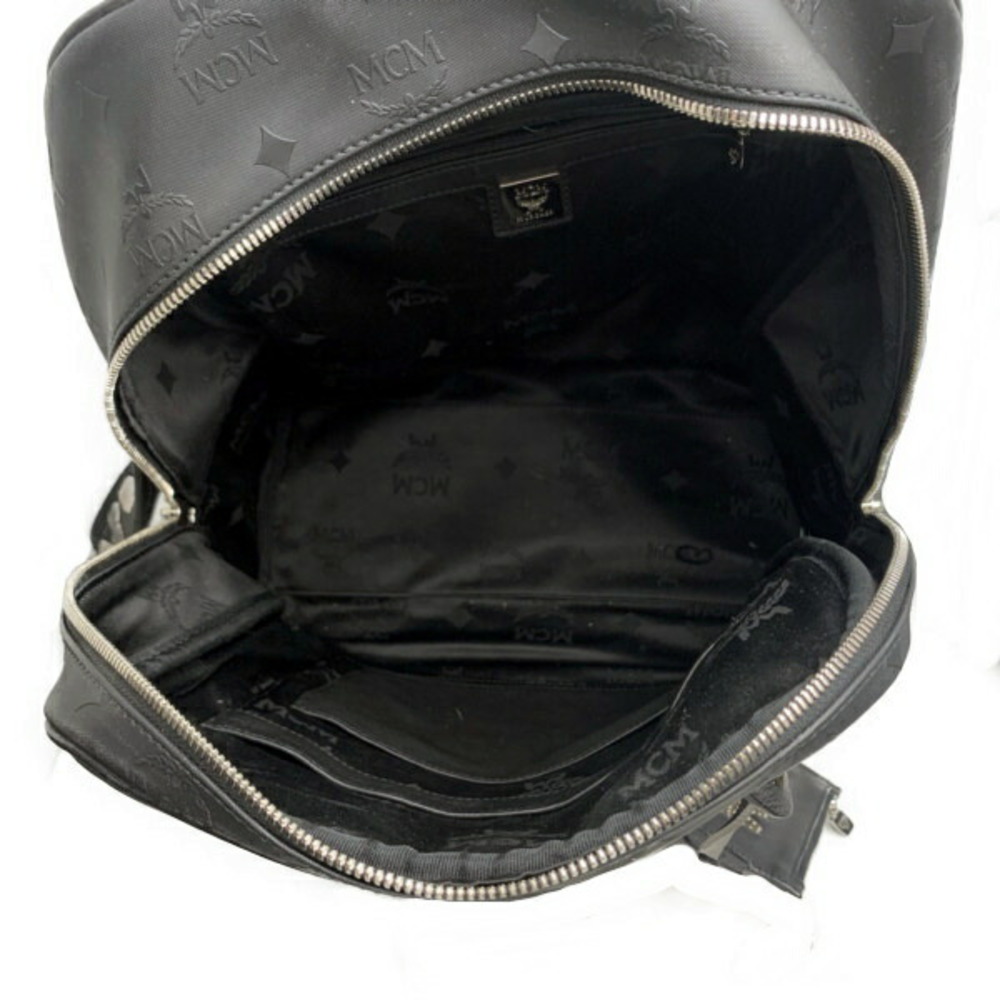 MCM Backpack Leather Studs Black - image 2
